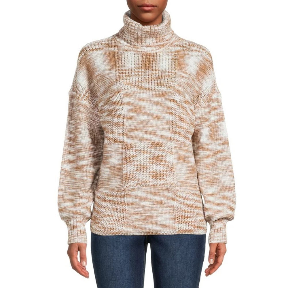 NWT 99 Jane Street Patchwork Turtleneck Sweater | Size: XL